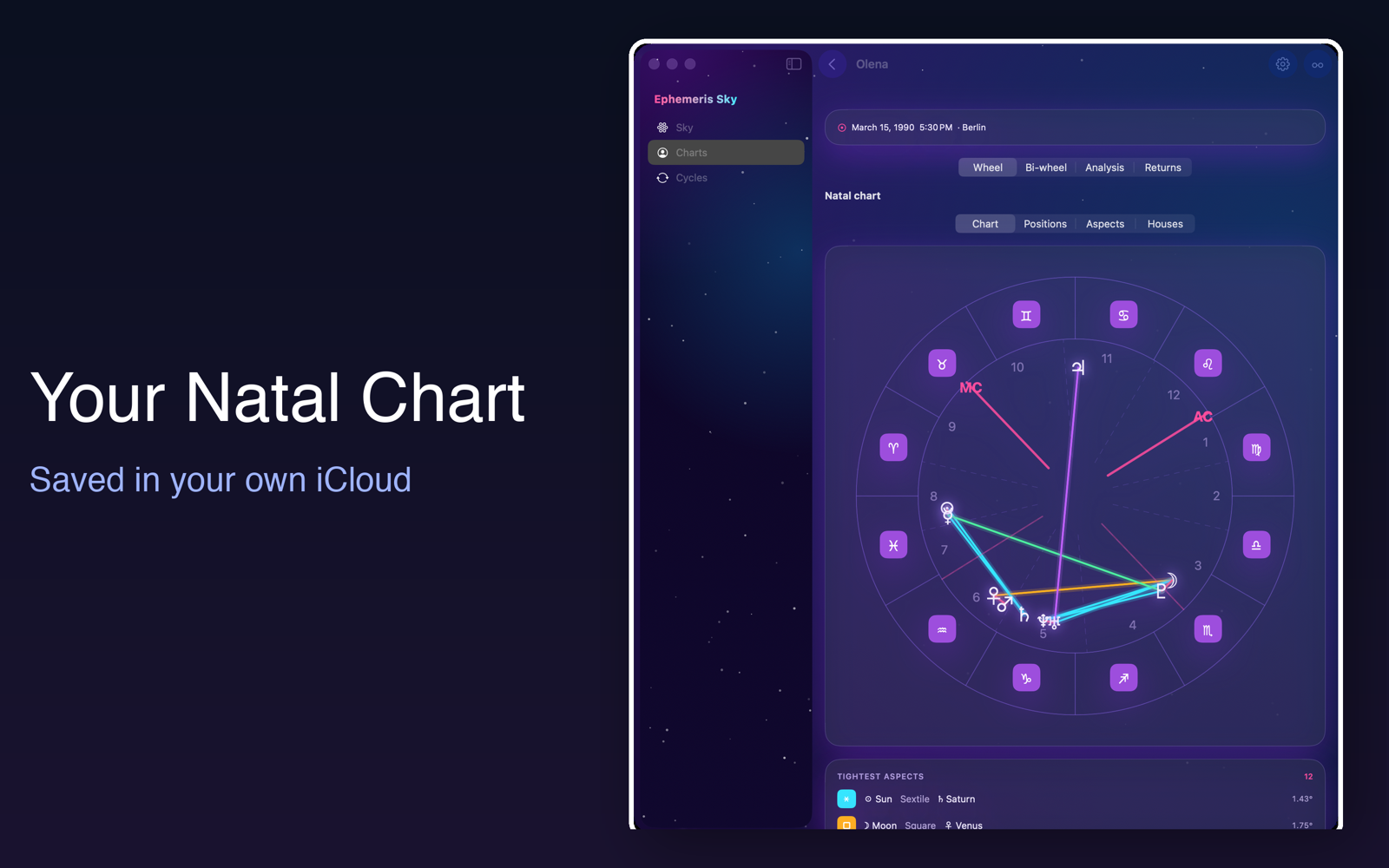 Ephemeris Sky screenshot